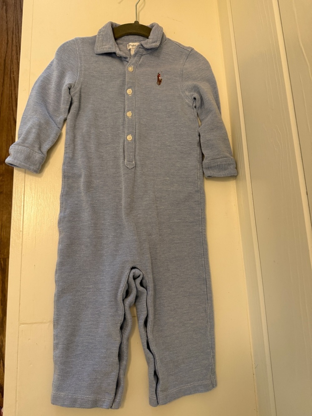 Ralph Lauren Classic Chambray Blue Polo One-Piece